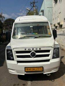 1213 Seater Tempo Traveller Rental in Bangalore