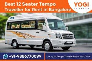 Best 12 Seater Tempo Traveller for Rent in Bangalore